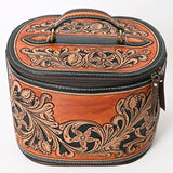 American Darling Jewelry Case Hand Tooled Genuine Leather Western Women Bag Handbag Purse | for Cute