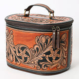 American Darling Jewelry Case Hand Tooled Genuine Leather Western Women Bag Handbag Purse | for Cute