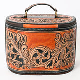 American Darling Jewelry Case Hand Tooled Genuine Leather Western Women Bag Handbag Purse | for Cute
