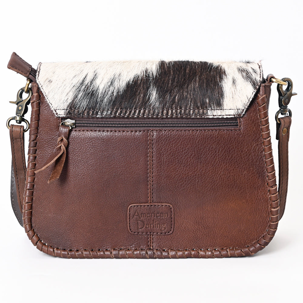 American Darling Cross Body Hand Tooled Hair On Genuine Leather Western Women Bag Handbag Purse | Crossbody for Cute