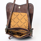 American Darling Cross Body Hand Tooled Hair On Genuine Leather Western Women Bag Handbag Purse | Crossbody for Cute