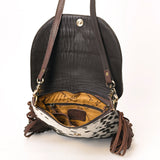 American Darling Cross Body Hand Tooled Hair on Genuine Leather Western Women Bag | Black Handbag Purse Crossbody for Cute