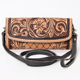 American Darling Clutch Hand Tooled Genuine Leather Western Women Bag Handbag Purse | Purses for Cute