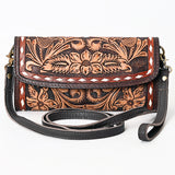 American Darling Clutch Hand Tooled Genuine Leather Women Bag Western Handbag Purse | Purses for Cute