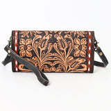 American Darling Clutch Hand Tooled Genuine Leather Women Bag Western Handbag Purse | Purses for Cute