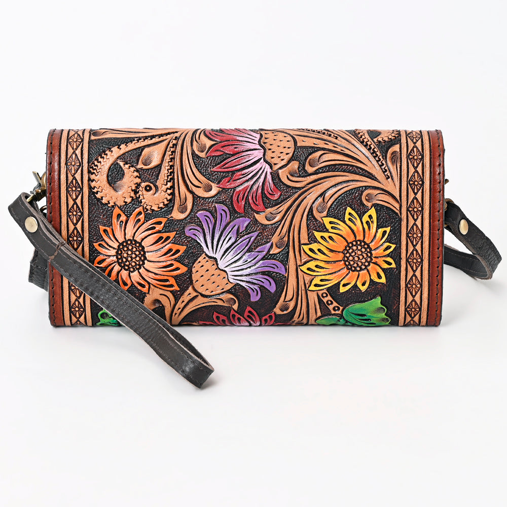 American Darling Clutch Hand Tooled Genuine Leather Western Women Bag Handbag Purse | Purses for Cute