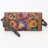 American Darling Clutch Hand Tooled Genuine Leather Western Women Bag Handbag Purse | Purses for Cute