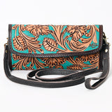 American Darling Clutch Hand Tooled Genuine Leather Western Women Bag Handbag Purse | Purses for Cute