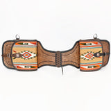 Hilason Floral Western Horse Leather Saddle Bag Heavyduty Traditional Trail Ride