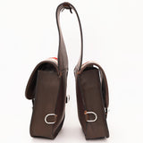 Hilason Floral Western Horse Leather Saddle Bag Heavyduty Traditional Trail Ride