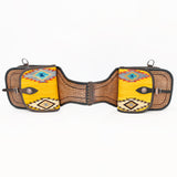 Hilason Floral Western Horse Leather Saddle Bag Heavyduty Traditional Trail Ride