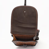 Hilason Floral Western Horse Leather Saddle Bag Heavyduty Traditional Trail Ride