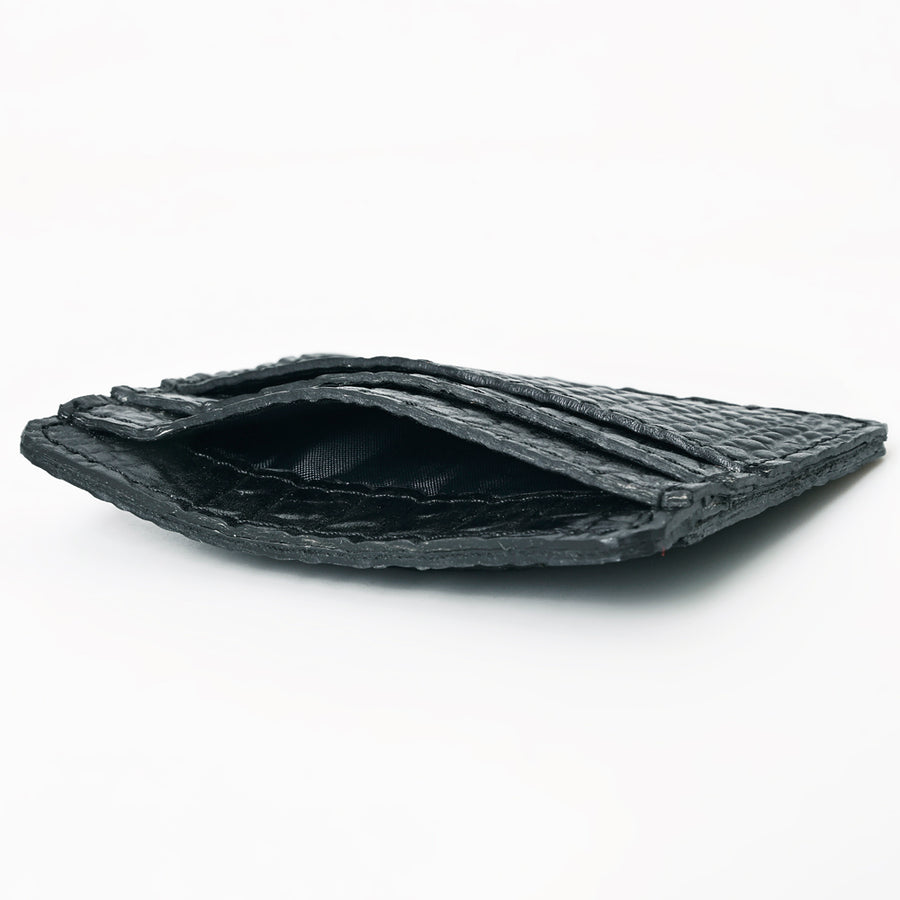 American Darling Card Holder Crocodile Embossed Genuine Leather | Business Credit Sports Slim Debit