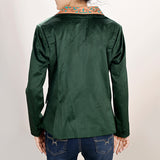 ADBZ024 Genuine leather Hand tooled hand carved Women Blazer dress jacket ladies Girl