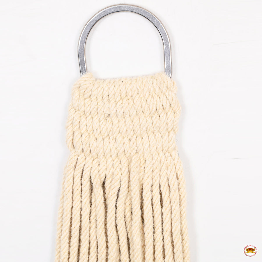 HILASON Horse Western 27 Strand Double Weave Roper Cinch Off White | Girth Strap for Horses Back Saddle