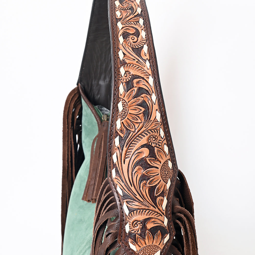 American Darling Hobo Suede Hand tooled Genuine Leather Western Women Bag | Handbag Purse Bags