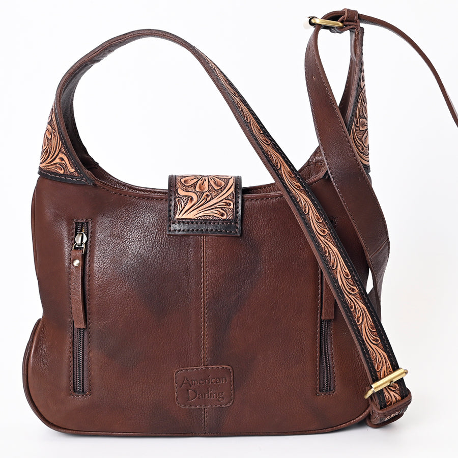 American Darling Tote Hand Tooled Hair on Genuine Leather Western Women Bag Handbag Purse | Travel Bags College Casual