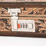 American Darling Jewelry Case Hand Tooled Hair-On Genuine Leather Women Bag Western Handbag Purse | Organizer for Travel