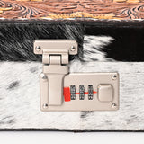 American Darling Jewelry Case Hand Tooled Hair-On Genuine Leather Women Bag Western Handbag Purse | Organizer for Travel