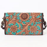 American Darling Clutch Hand Tooled Genuine Leather Western Women Bag Handbag Purse | Purses for Cute