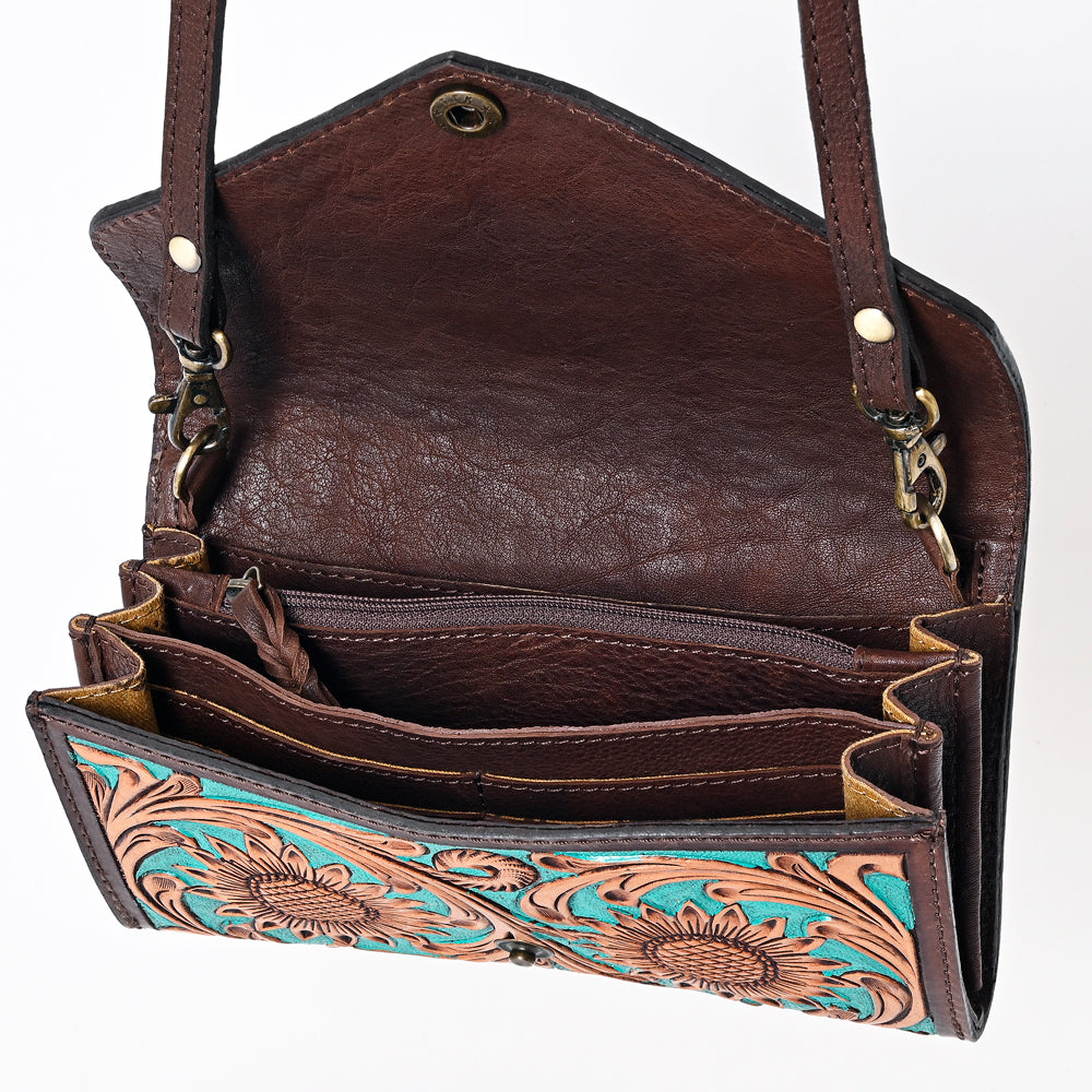 American Darling Clutch Hand Tooled Genuine Leather Western Women Bag Handbag Purse | Purses for Cute