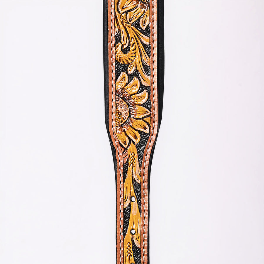 HILASON Western Genuine Leather Heavy Duty Hand Painted Dog Collar