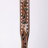 HILASON Western Genuine Leather Heavy Duty Dog Collar Floral Tooled