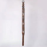 HILASON Western Genuine Leather Heavy Duty Dog Collar Floral Tooled