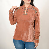 American Darling Velvet Women shirt dress Tunic Ladies girl Top