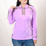 American Darling Velvet Women shirt dress Tunic Ladies girl Top