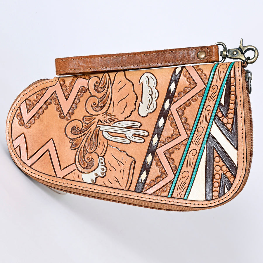 American Darling Gun Case Hand Tooled Genuine Leather Western Cases | Women Shotgun for Handguns