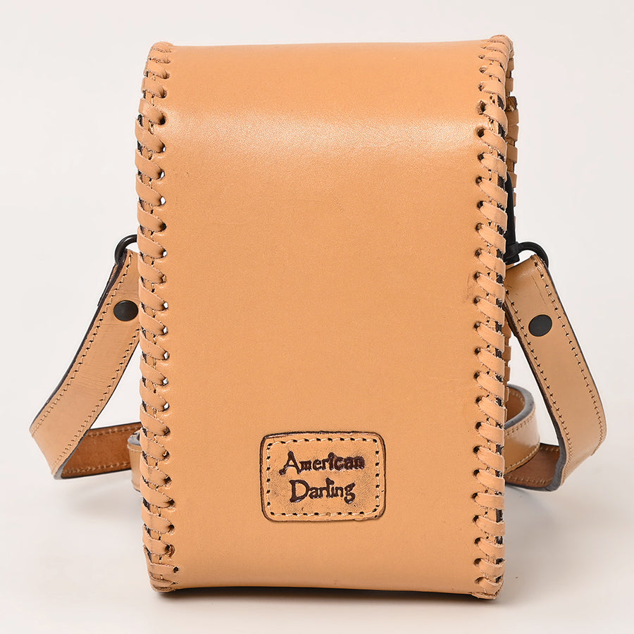 American Darling Cell Phone Holder Hand Tooled Genuine Leather Western Women Bag Handbag Purse | Travel Bags College Casual