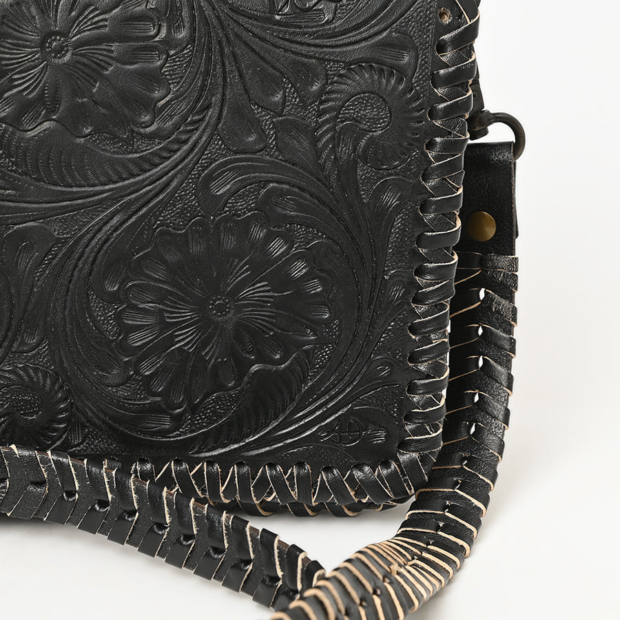 American Darling Cross Body Hand Tooled Genuine Leather Western Women Bag | Antique Tan Handbag Purse Crossbody for Cute