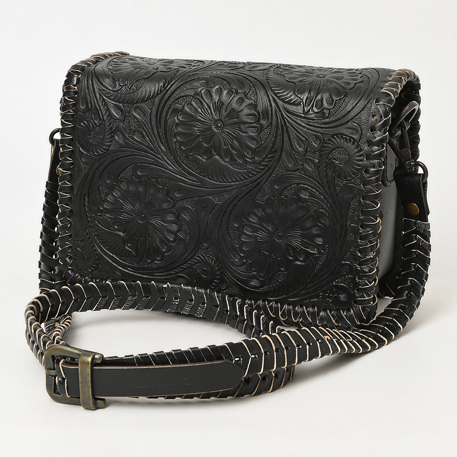 American Darling Cross Body Hand Tooled Genuine Leather Western Women Bag | Antique Tan Handbag Purse Crossbody for - Uhorse