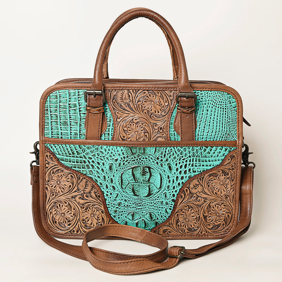 American Darling Small Cross Body Crocodile Embossed Full Grain Leather Western Women Bag Handbag Purse Crossbody Cute