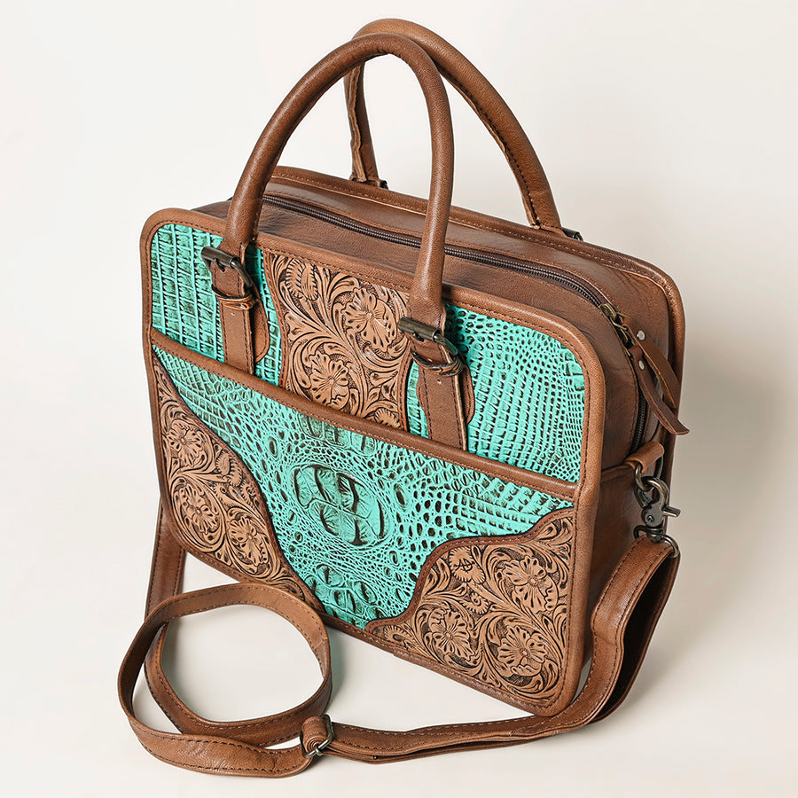 American Darling Small Cross Body Crocodile Embossed Full Grain Leather Western Women Bag Handbag Purse Crossbody Cute