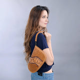 ADGC105 American Darling Hand Tooled Genuine Leather Women Bag Western Handbag Purse