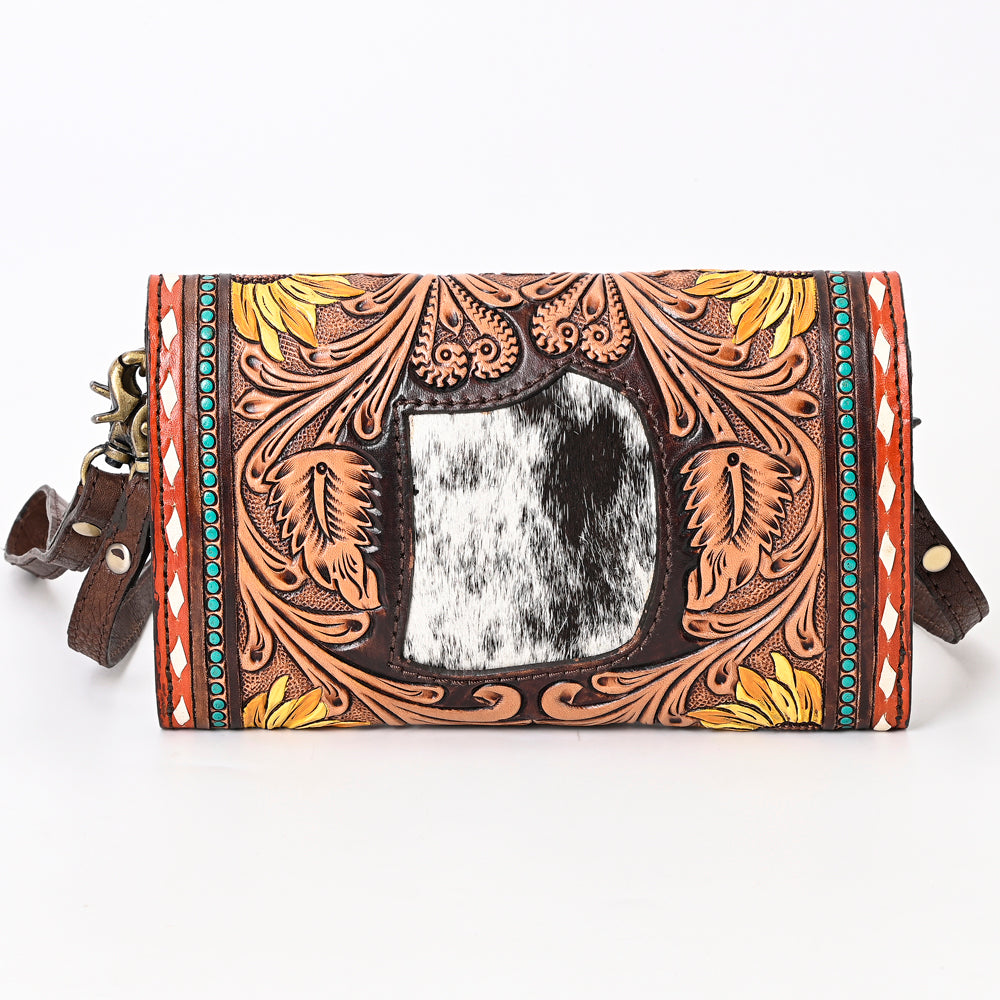 American Darling Clutch Hand Tooled Genuine Leather Western Women Bag Handbag Purse | Purses for Cute