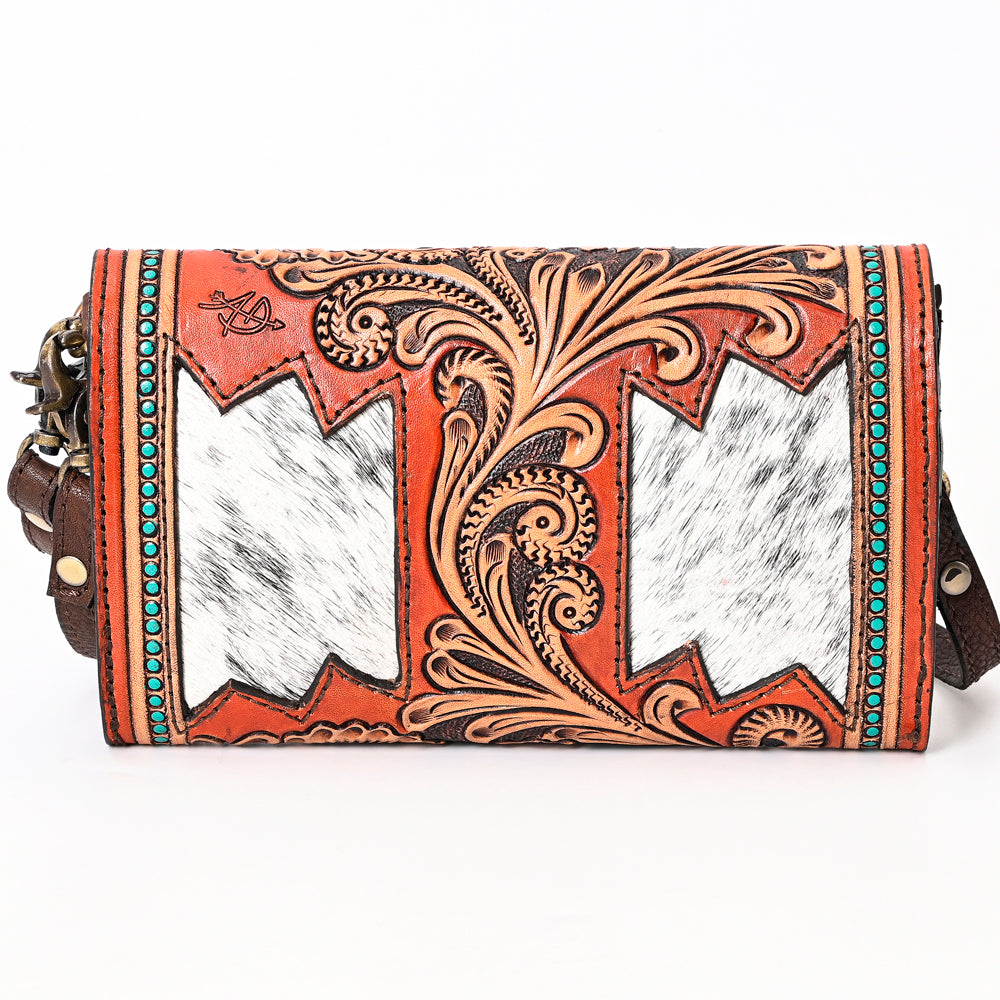 American Darling Clutch Hand Tooled Genuine Leather Western Women Bag Handbag Purse | Purses for Cute