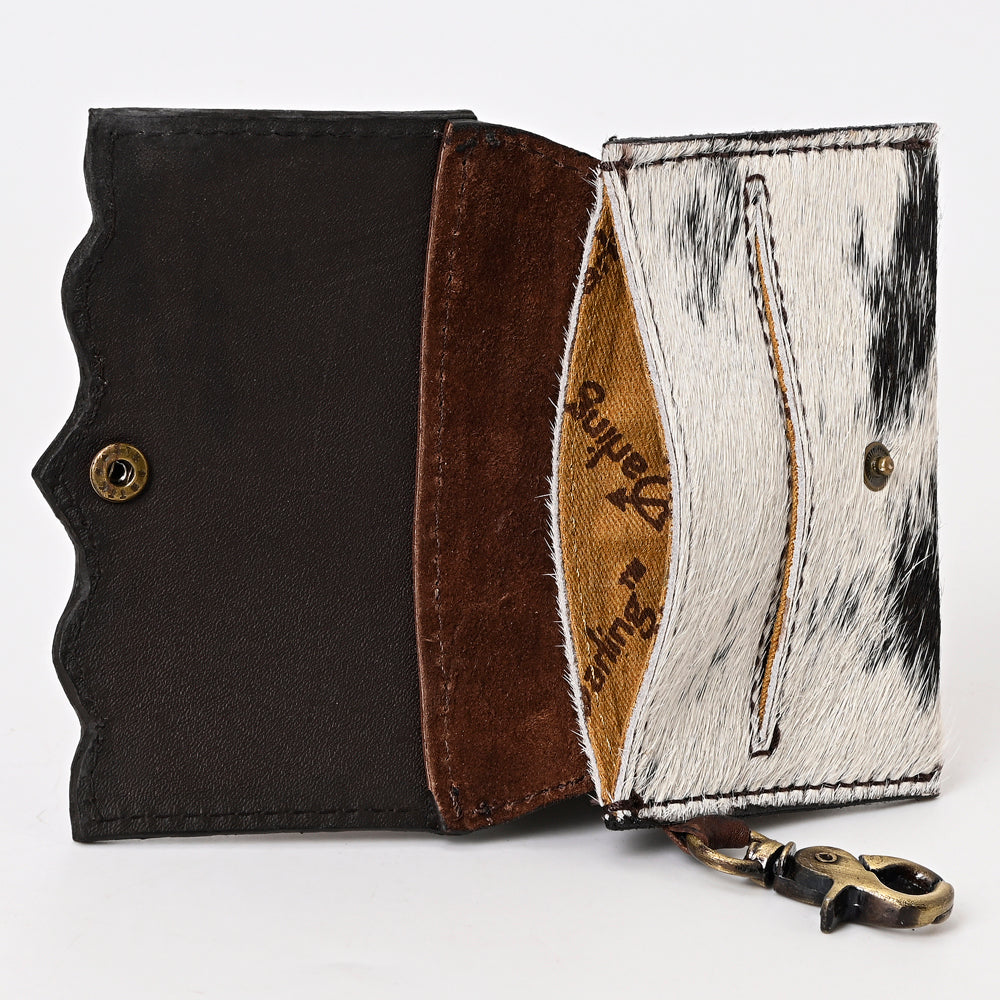 American Darling Coin Purse Hand Tooled Hair On Genuine Leather Western Women Bag | Handbag Wallet Purses for