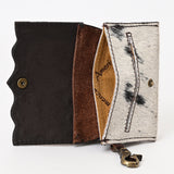 American Darling Coin Purse Hand Tooled Hair On Genuine Leather Western Women Bag | Handbag Wallet Purses for