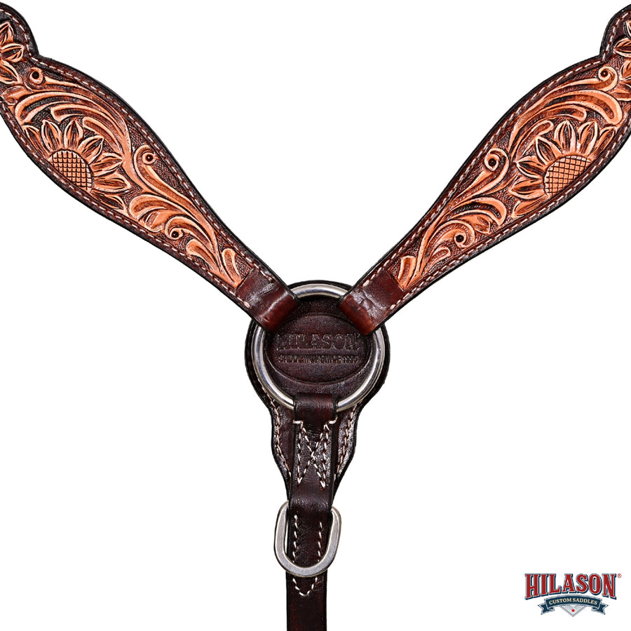Hilason Western Horse Headstall Breast Collar Tack American Leather