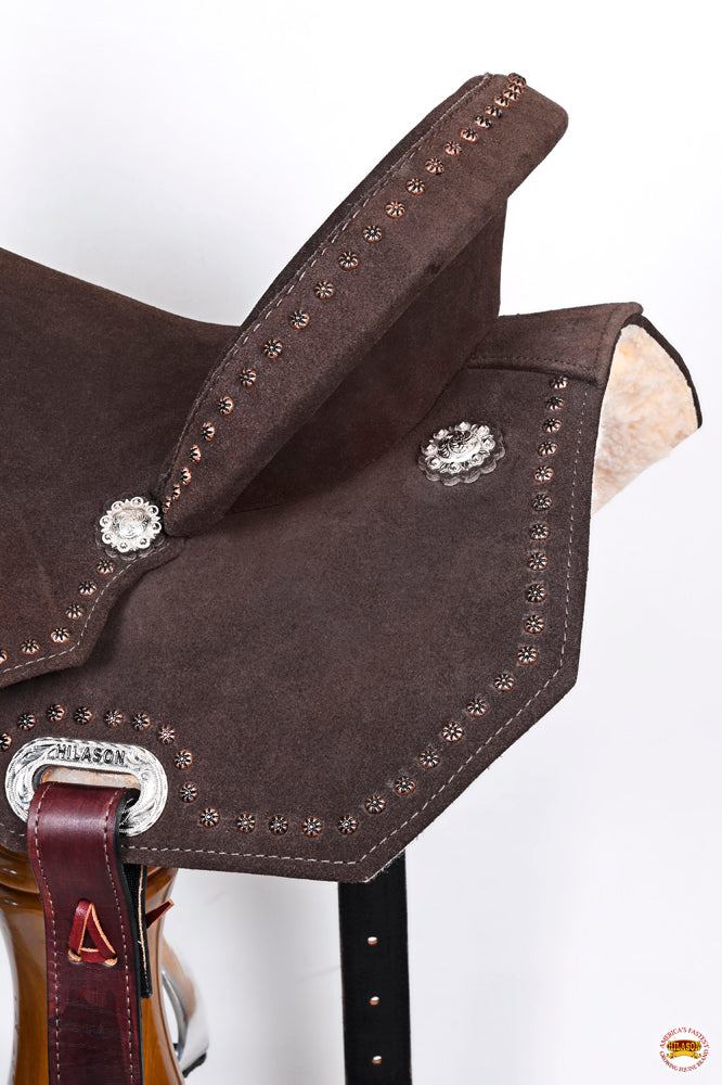 HILASON Western Horse Flex Tree Barrel Trail in Leather Saddle Brown | for Horses