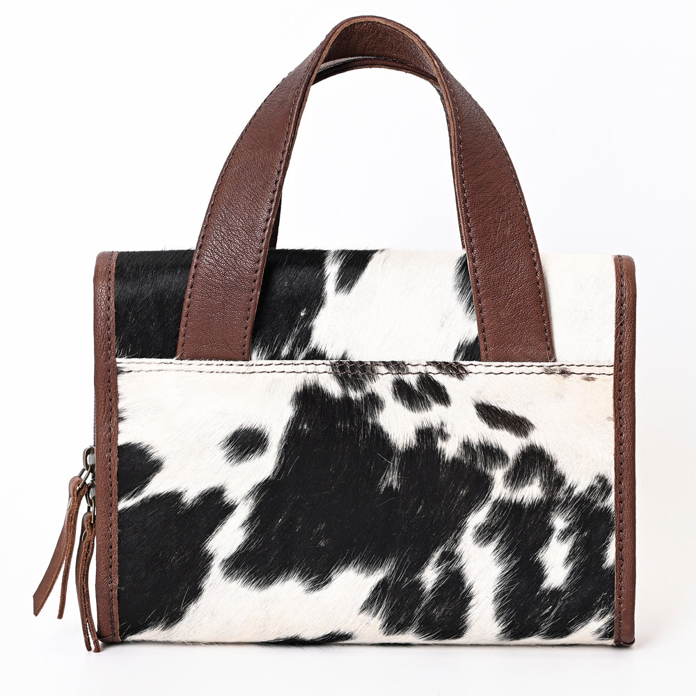 American Darling Hand Tooled Hair-On Genuine Leather Briefcase Bag Western Handbag Purse | for Women Cute Laptop