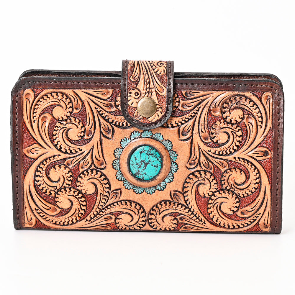 American Darling Clutch Hand Tooled Genuine Leather Western Women Bag Handbag Purse | Purses for Cute