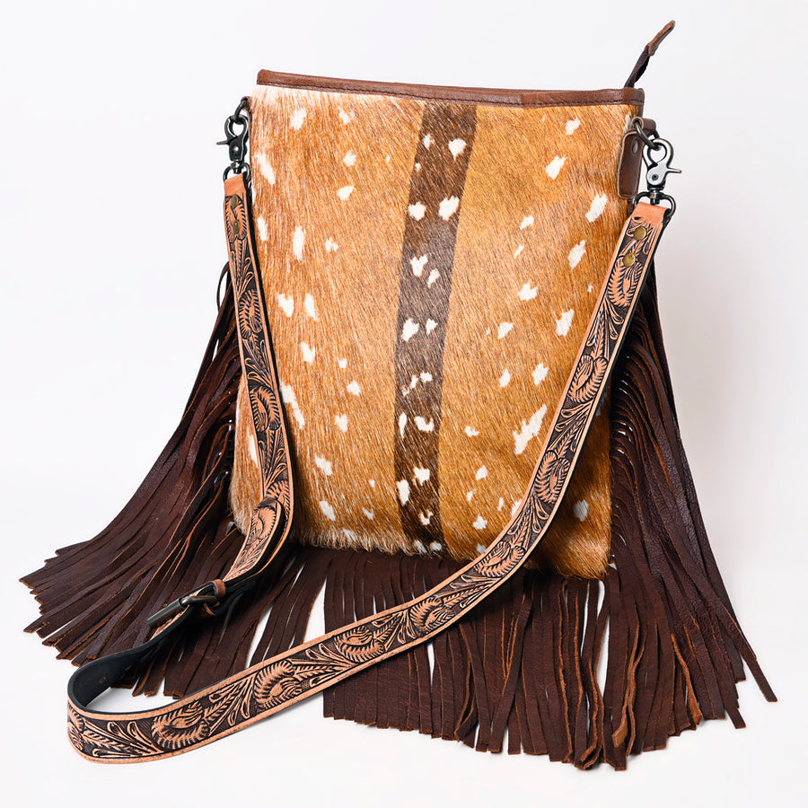 American Darling Large Crossbody Hair On Genuine Leather Western Women Bag Handbag Purse | Cute - Uhorse