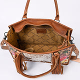 American Darling Briefcase Hand Tooled Saddle Blanket Genuine Leather women bag western handbag purse