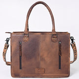 American Darling Briefcase Hand Tooled Saddle Blanket Genuine Leather women bag western handbag purse