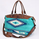 American Darling Duffel Saddle Blanket Genuine Leather Women Bag Western Handbag Purse