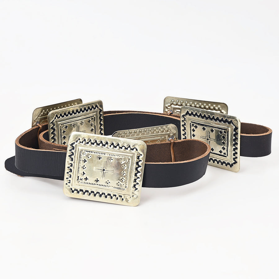 American Darling Full Grain Genuine Leather Belt Womens Western with Removable Buckle Hunter Green Small